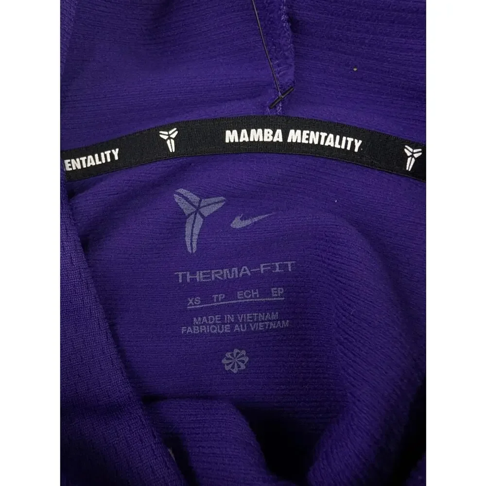 Nike Boys X-Small Kobe Therma-Fit Pullover Hoodie & Jogger Set - Purple & Yellow